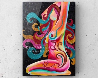Firecracker  A4 print, empowering Goddess painting
