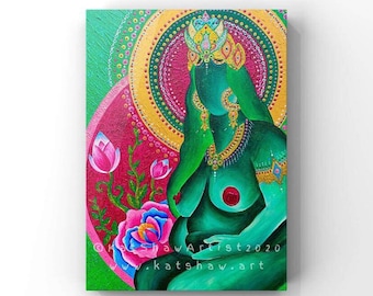 Green Tara - A4 Print