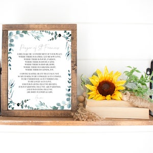 St. Francis of Assisi Prayer Print - Instant Download - Printable Catholic Art - Make Me An Instrument of Your Peace