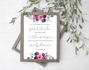 St. Johannes Paulus II Quote Print - JP2 Instant Download - Afdrukbare katholieke kunst