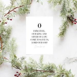 The O Antiphons of Advent Printable Cards - Catholic Advent Print - Liturgical Living Printable - Advent & Christmas Catholic Home Decor