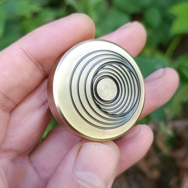 Brass Worry Coin , Custom Worry Coins , Brass contact coin , edc , skill toy , fidget toy , coin edc , Contact Brass Coin