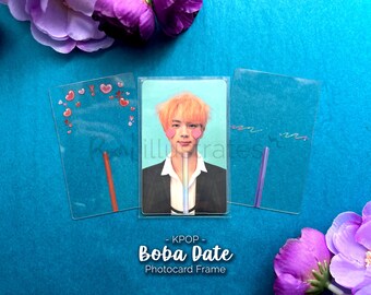 KPOP | Boba Date Transparent Photocard Frame