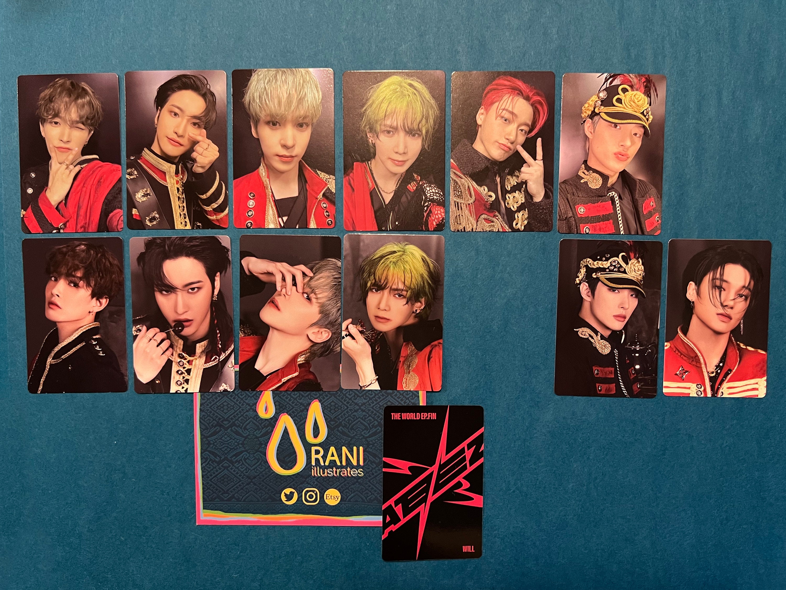 ATEEZ HONGJOONG THE WORLD EP . PARADIGM Photocard 1st ltd