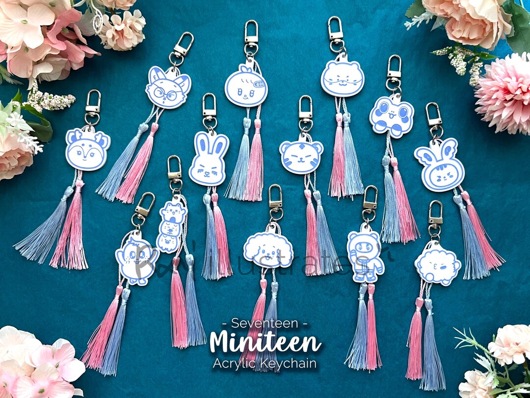 Seventeen | Miniteen Tassel Keychains - Etsy