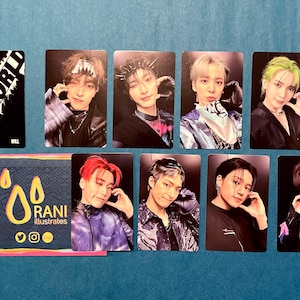 ATEEZ PCs - Das offizielle Plattform-Album Fotokarte Herz Wangen Version