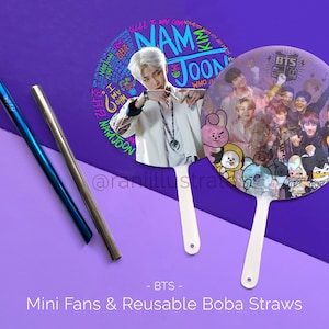BTS - Fans & Straws | Multiple Options |