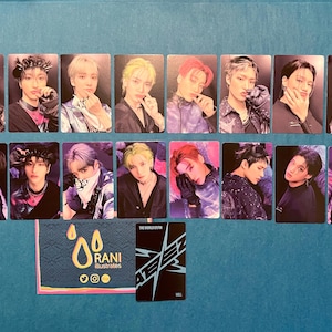 ATEEZ PCs - Cartões de fotos oficiais do álbum WILL versão azul