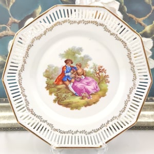 Decor Plate, CN WESTERN GERMANY, Fragonard, Vintage Plate