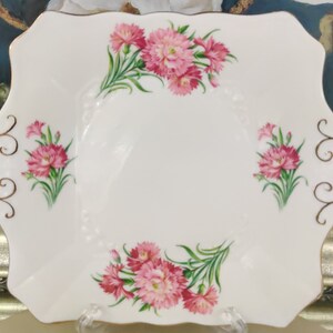 Vintage Cake Plate, ROYAL TUSCAN CARNATION, Decor Plate, Home Decor