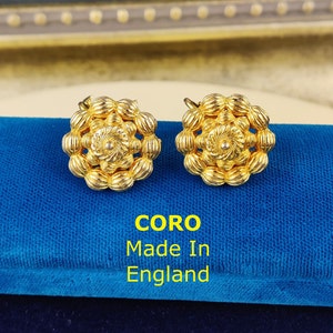 Vintage Earrings, CORO Earrings, Made In England, Gift