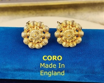 Vintage Earrings, CORO Earrings, Made In England, Gift