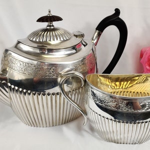 ANTIQUE Teapot, ELKINGTON & Co 1891, Silver Plated, Teapot Set