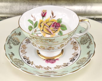 Vintage Tea Cup, CONSORT, England, Teacup And Saucer