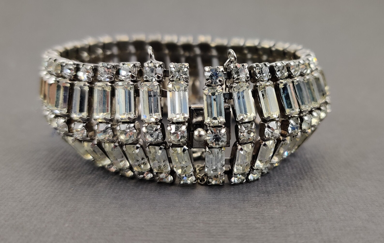 Vintage Bracelet SHERMAN Swarovski Crystals Signed Jewelry - Etsy Hong Kong