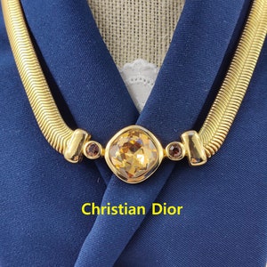 Vintage Necklace, CHRISTIAN DIOR, Choker, Gift Ideas