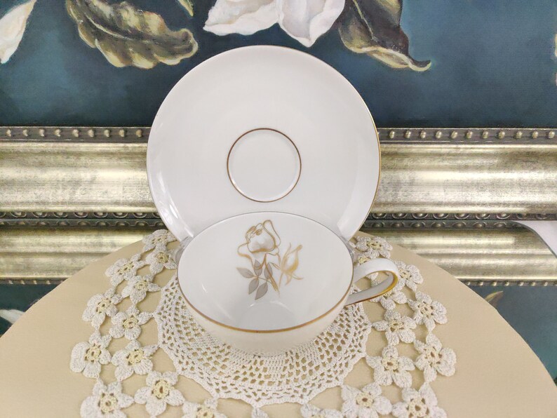 Vintage Tea Cup KPM KRISTER GERMANY Tea Cup and Saucer Set Etsy