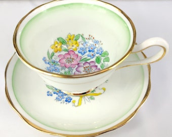 Vintage  Tea Cup, ROYAL ALBERT, Tea Cup And Saucer, Teacup and Saucer