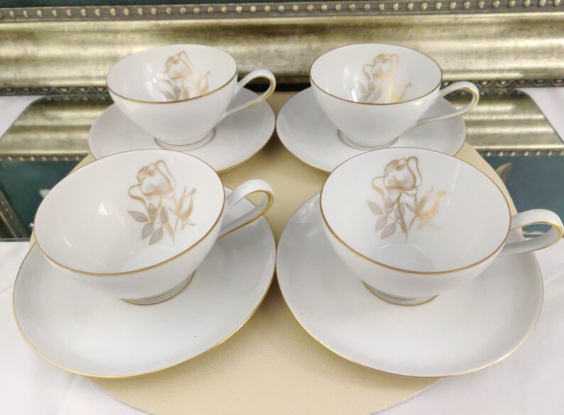 Vintage Tea Cup, KPM KRISTER GERMANY, Tea Cup and Saucer Set Etsy