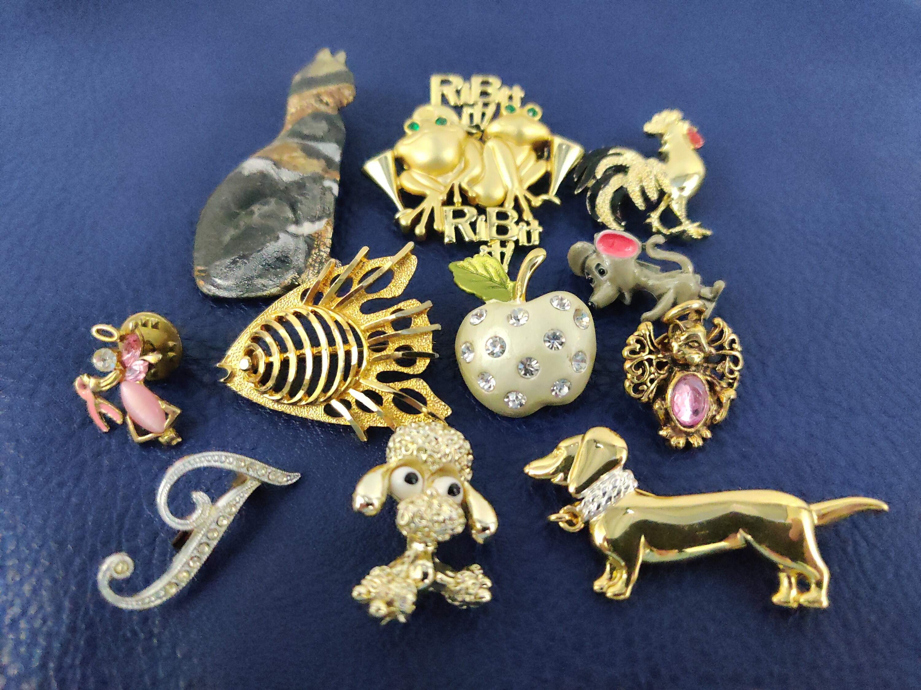 Jewelry Lot 11pc Vintage Brooches Jewellery Lot Animals Etsy