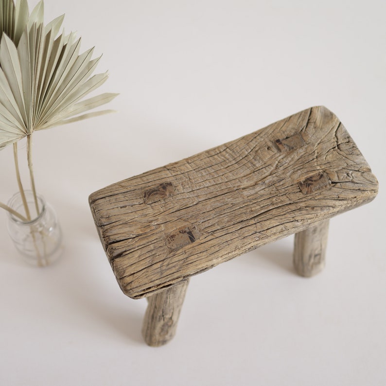 Alter Mini-Holzhocker Melkschemel rustikale Deko Altholz | Etsy