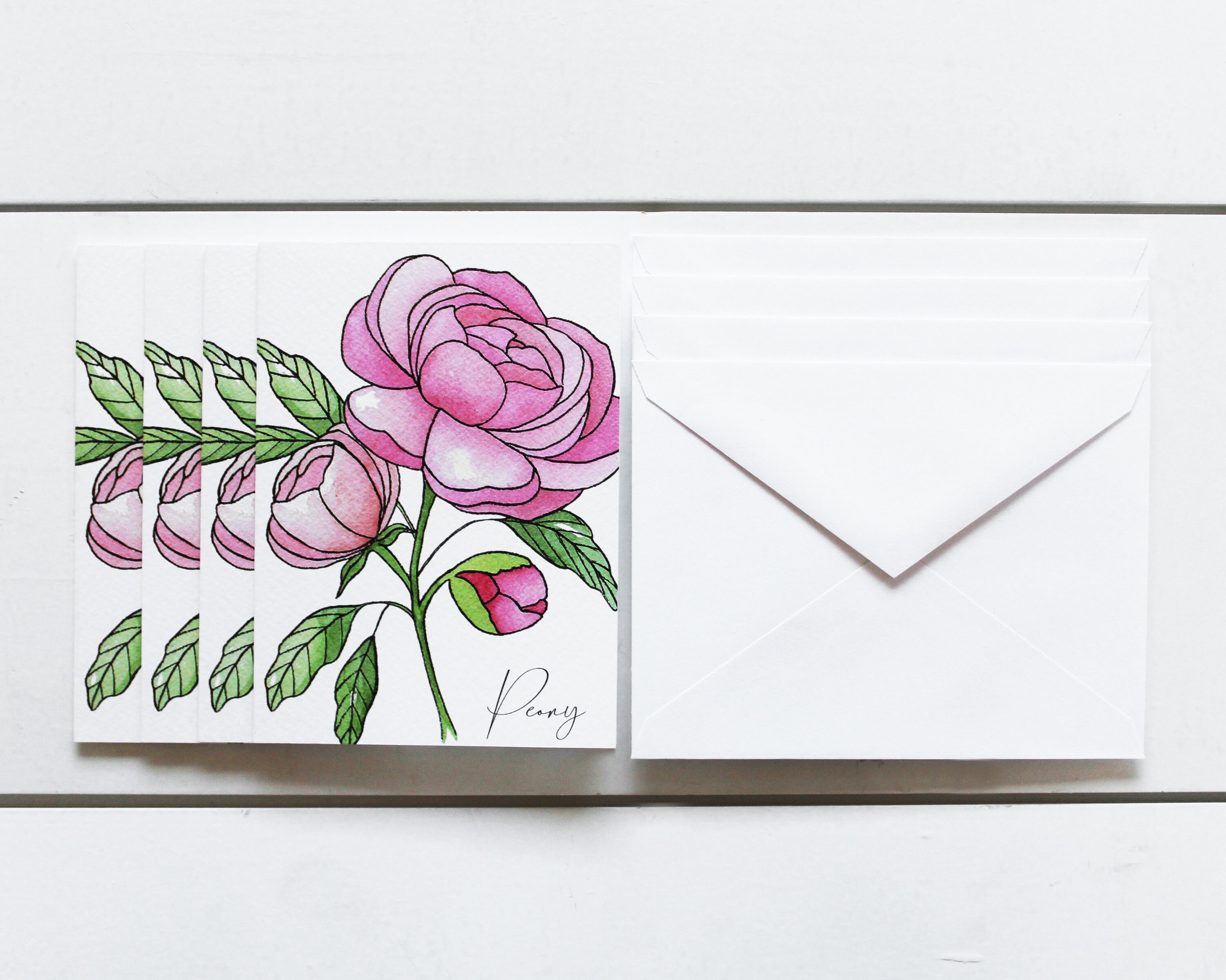 Watercolor Cards Blank Cards Watercolor Floral Cards Etsy