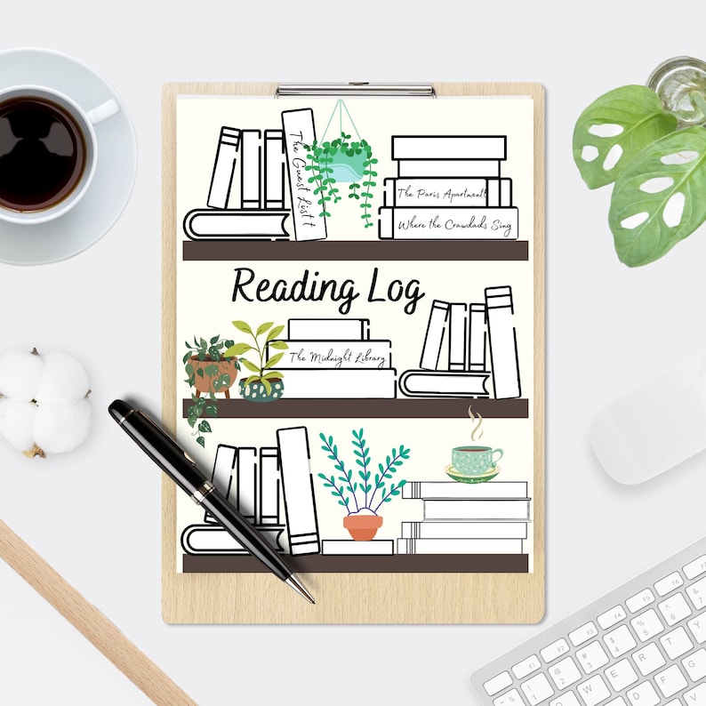 Reading Log Printable, Fill in Bookshelf, Bookshelf, Book Tracker, Books I've Read, Planner