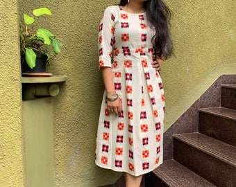 cotton ikkat dresses