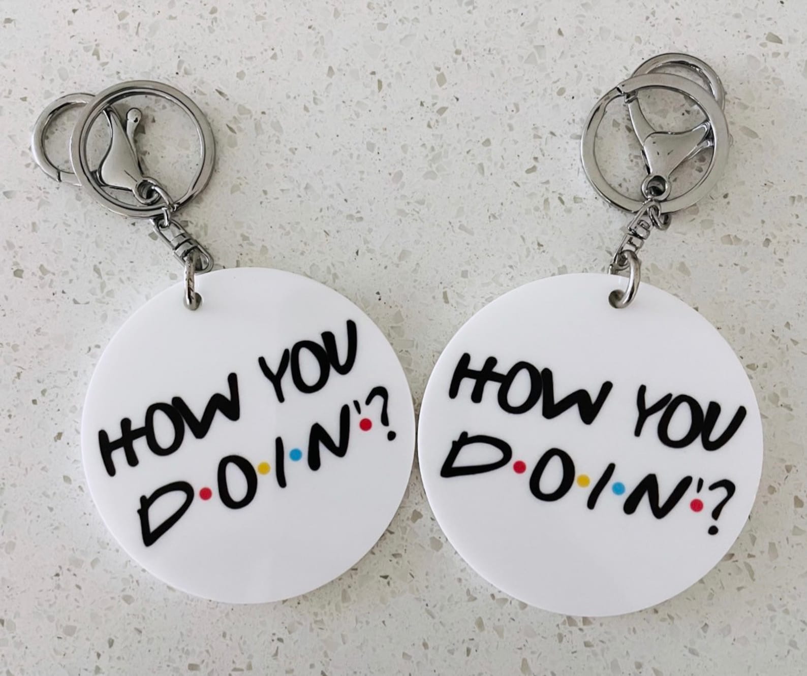 How You Doin Friends TV Show Keychain Friends Keychain Etsy