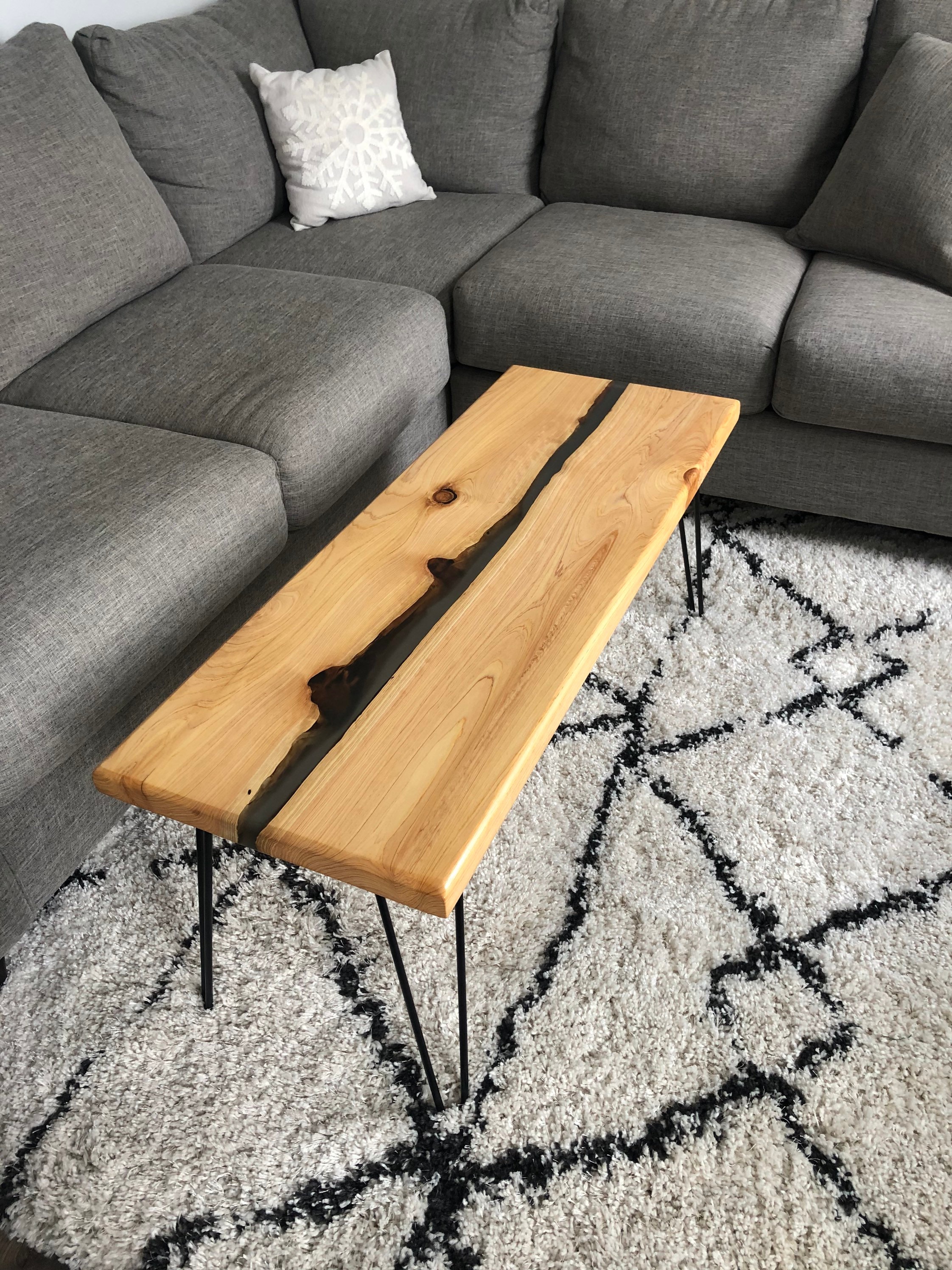 Cedar Live Edge River Table Etsy