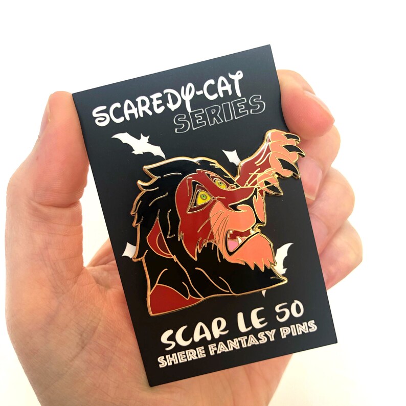 Scar Fantasy Pin Scaredy Cat Series Disney Fantasy Pin Etsy Canada