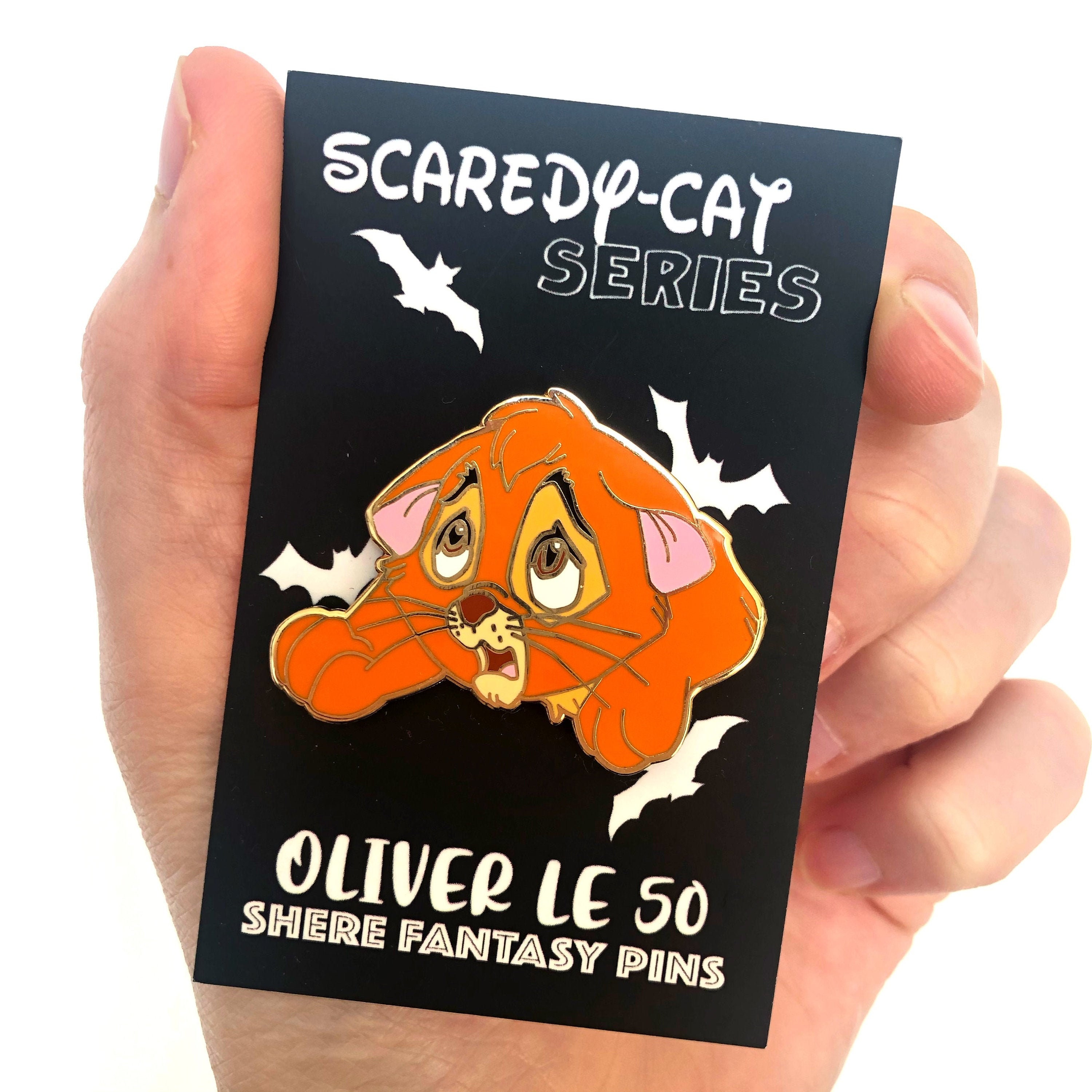 Disney Pin Badge Cat Series Oliver & Co Disney Pin Badge Cat Series Oliver & Co