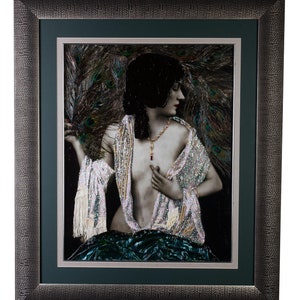 1920&#39;s Era Ziegfeld Follies Star Alice Wilkie Fine Art Hand Embellished Photo