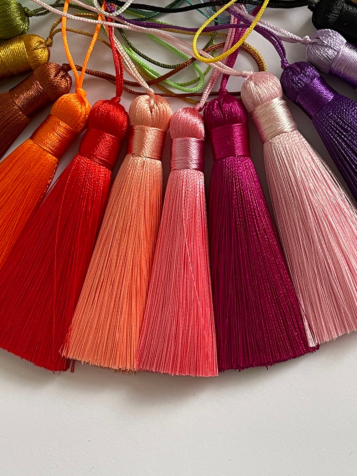 High quality silky thread tassel Mala Tassels thick silk Etsy