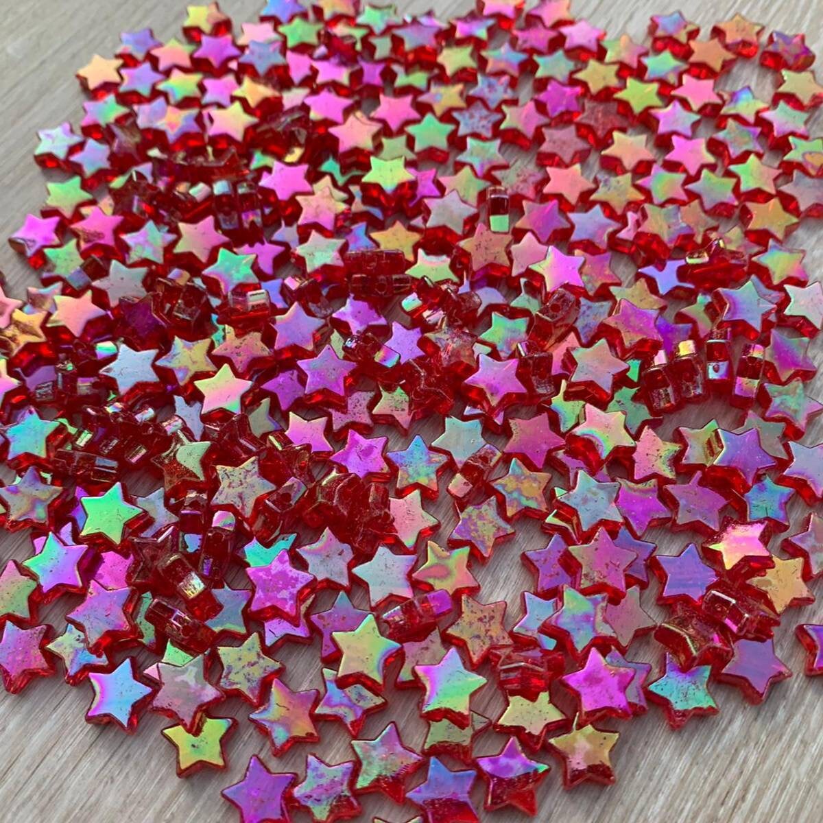 10mm acrylic star beads pastel pink star beads pink resin Etsy