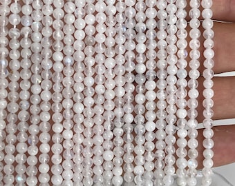 Small Round Moonstone beads, Small Gemstone Beads, 2mm, 3mm, 4mm Moonstone beads, 1 strand 15”