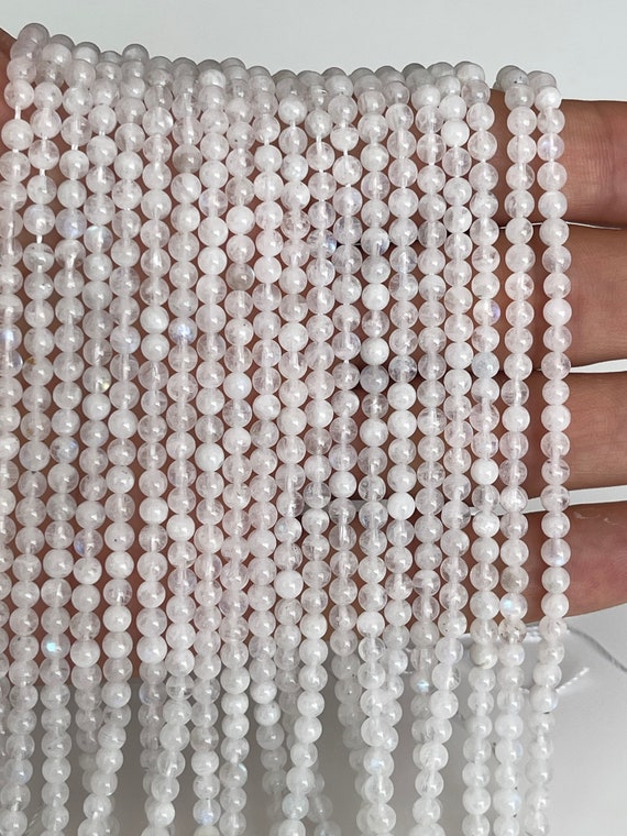 Small Round Moonstone beads, Small Gemstone Beads, 2mm, 3mm, 4mm Moonstone beads, 1 strand 15”