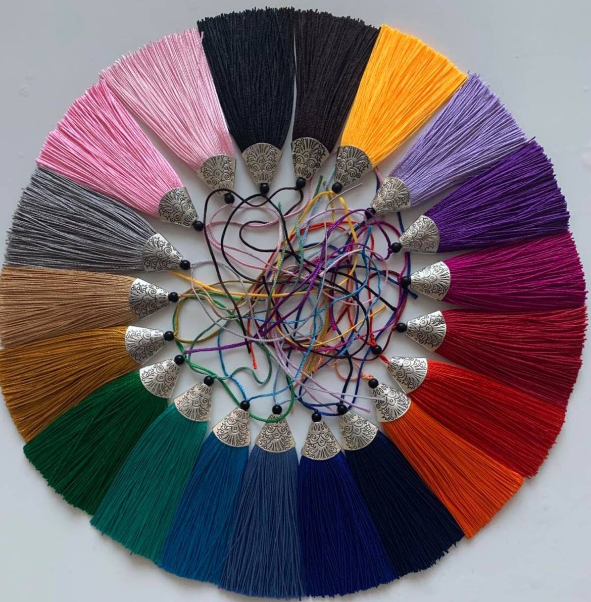 8cm Silky Mala Tassels Silk Thread Tassels Earring Tassels Etsy UK