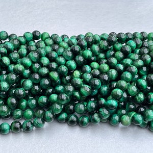 Green tiger eye beads, beads, round beads, tiger eye beads, Gemstone beads, mala beads, 6mm 8mm, tiger eye beads,