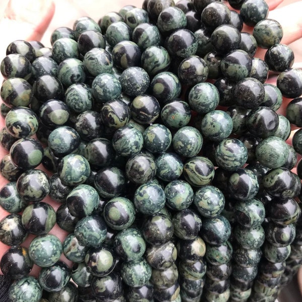 Kambaba jasper beads, Jasper beads, beads, round beads, mala beads, 1 strand 15", 6mm, 8mm, 10mm