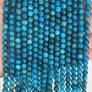 Smooth Apatite beads, natural beads, High Quality Apatite Beads, gemstone beads, round beads, Mala beads, 6mm, 8mm beads