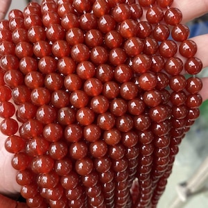 Carnelian beads, carnelian Beads, gemstone beads, Mala beads, 1 strand 15 inch