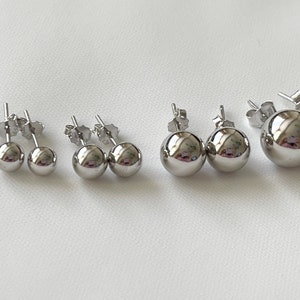 Real silver studs sale