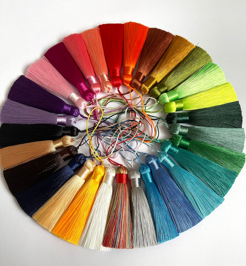 High Quality Silky Thread Tassel Mala Tassels Thick Silk Etsy UK