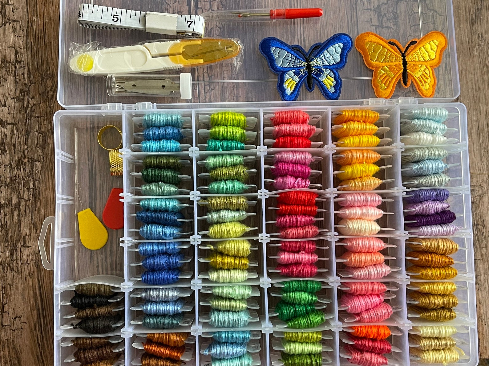 Full set 100 mixed embroidery thread skeins, embroidery floss starting kit