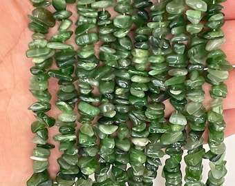 Perline di giada canadese: filo di pietre preziose da 5-8 mm, 32"