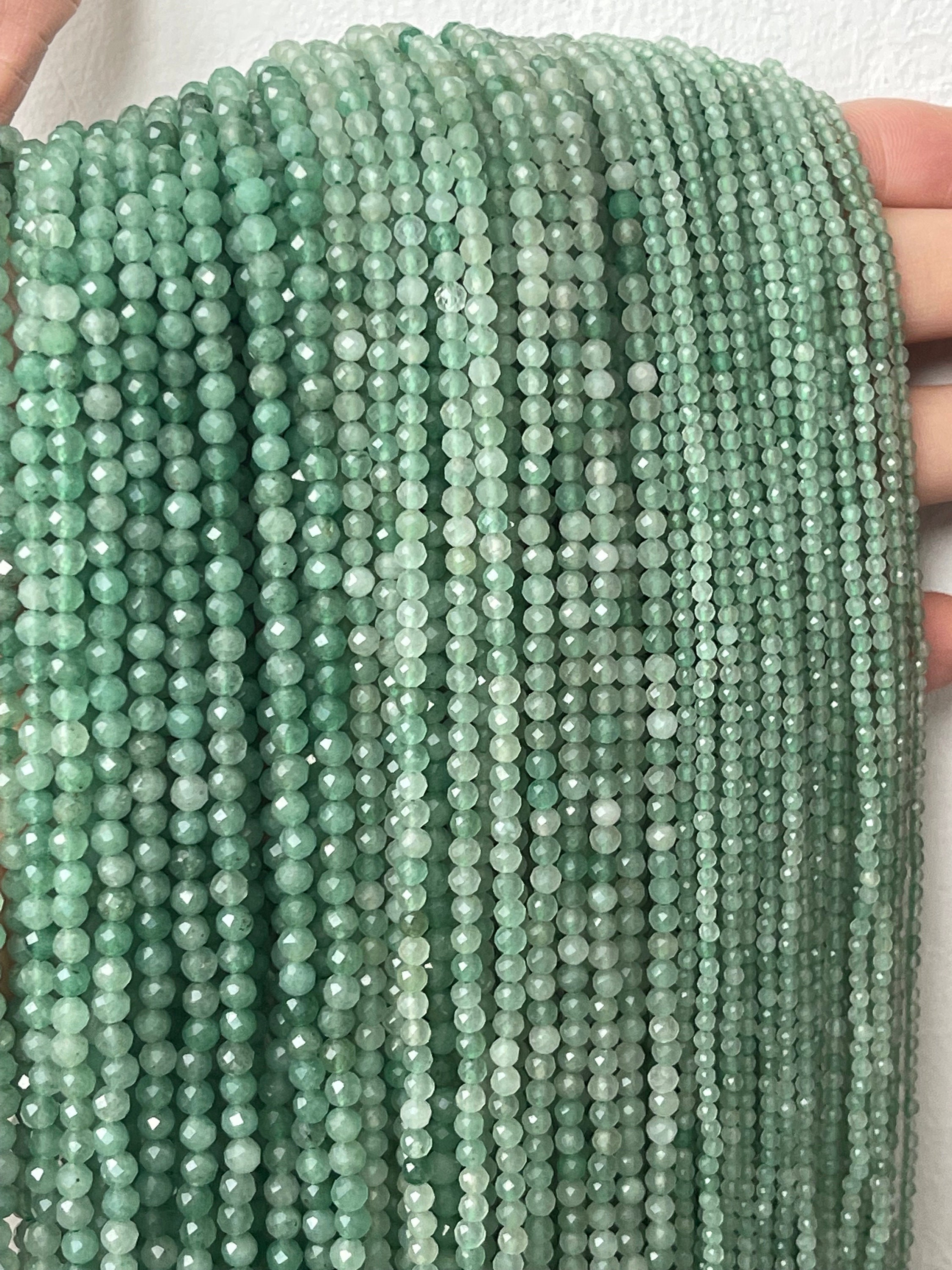 Natural Green Aventurine Semiprecious Loose Beads Faceted Bulk Jewelry –  Gemstone Universe