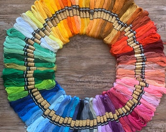 50, 100 Assorted colour embroidery thread floss skeins, various rainbow colours, embroidery floss thread for embroidery sewing and crafts