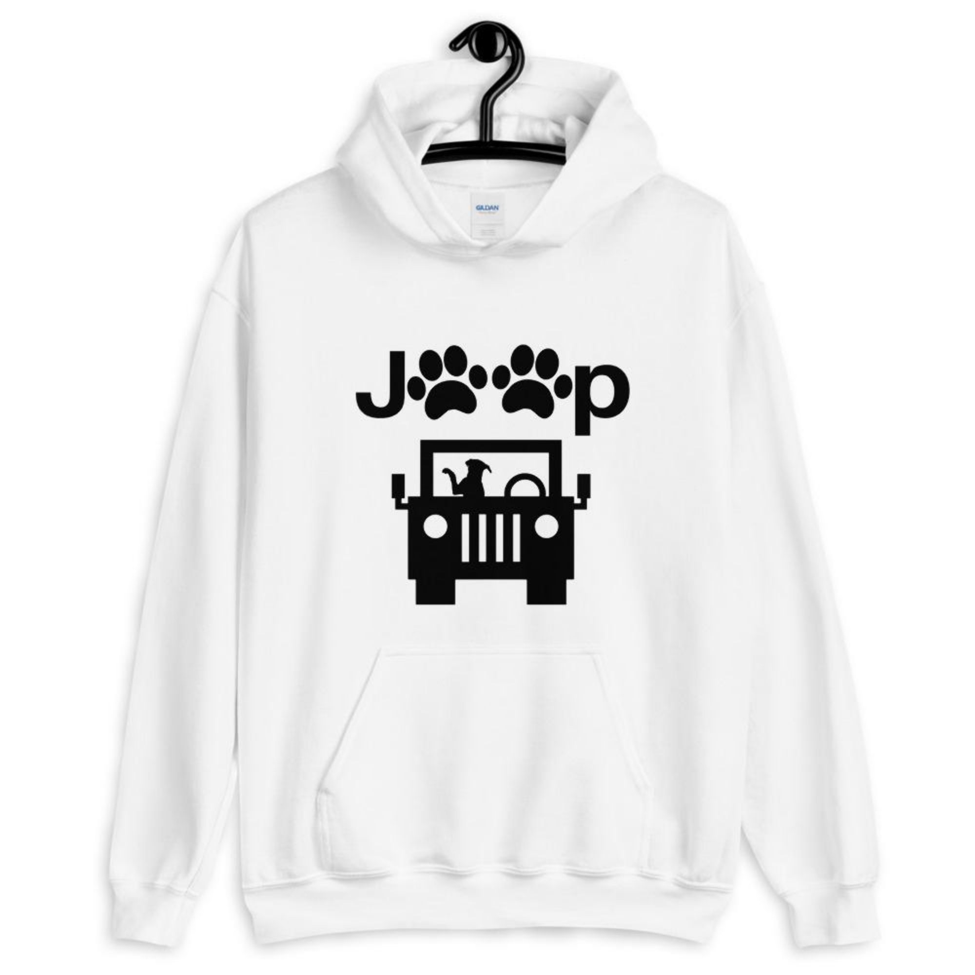 Jeep Dog Hoodie Hond in auto Hoodie Funny Dog Graphic Etsy