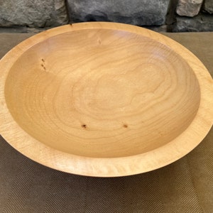 Silver Maple Bowl with Decorative Outer Design